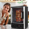 image:imageNutriChef MultiFunction Rotisserie Countertop Oven  24 Quart Vertical Glass Door Convection Oven for Rotisserie Roasting amp Broiling  Timer amp Temperature Control  134 x 122 x 189Black