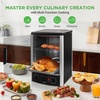 image:imageNutriChef MultiFunction Rotisserie Countertop Oven  24 Quart Vertical Glass Door Convection Oven for Rotisserie Roasting amp Broiling  Timer amp Temperature Control  134 x 122 x 189Matte Black