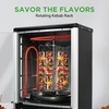 image:imageNutriChef MultiFunction Rotisserie Countertop Oven  24 Quart Vertical Glass Door Convection Oven for Rotisserie Roasting amp Broiling  Timer amp Temperature Control  134 x 122 x 189Matte Black