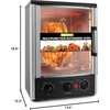 image:imageNutriChef MultiFunction Rotisserie Countertop Oven  24 Quart Vertical Glass Door Convection Oven for Rotisserie Roasting amp Broiling  Timer amp Temperature Control  134 x 122 x 189Black