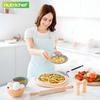 image:imageNutriChef Nonstick Pizza Peel  16 x 12 Aluminum Pizza Paddle w Folding Rubber Handle  Oven Grill amp Dishwasher Safe