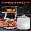 image:imageNutriChef Nonstick Pizza Peel  16 x 12 Aluminum Pizza Paddle w Folding Rubber Handle  Oven Grill amp Dishwasher Safe
