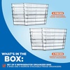 image:imageNutriChef Set of 8 Refrigerator Bins4 Wide and 4 Narrow Stackable Fridge Organizers for Freezer Kitchen Countertops CabinetsDesigned with Practical Carry Handles and Interior 8 containers Clear8Piece