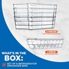 image:imageNutriChef Set of 8 Refrigerator Bins4 Wide and 4 Narrow Stackable Fridge Organizers for Freezer Kitchen Countertops CabinetsDesigned with Practical Carry Handles and Interior 8 containers Clear6Piece