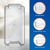 image:imageNutriChef Set of 8 Refrigerator Bins4 Wide and 4 Narrow Stackable Fridge Organizers for Freezer Kitchen Countertops CabinetsDesigned with Practical Carry Handles and Interior 8 containers Clear6Piece