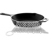 image:imageNutriChef Stainless Steel Cast Iron Cleaner  394x394 Rustproof Dishwasher Safe Chainmail Metal Scraper Cleaning Tool for Preseasoned Pans Pot Dutch Oven Skillet Wok Waffle Iron  NutriChef NCCISSC84