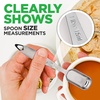 image:imageNutriChef Stainless Steel Measuring Spoons Set  6Pc Heavy Duty Oval Shaped Metal Measuring Spoon for Dry or Liquid Ingredients Teaspoon and Tablespoon Set w Metric amp US Measurement  NCMMS6