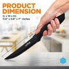 image:imageNutriChef Steak Knife Set of 8  Premium Serrated Stainless Steel Kitchen Knife Set  Ergonomic Design Sharp Blades NonStick amp RustResistant  Perfect for Home BBQs amp Restaurants BlackBlack