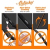 image:imageNutriChef Steak Knife Set of 8  Premium Serrated Stainless Steel Kitchen Knife Set  Ergonomic Design Sharp Blades NonStick amp RustResistant  Perfect for Home BBQs amp Restaurants BlackBlack