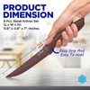 image:imageNutriChef Steak Knife Set of 8  Premium Serrated Stainless Steel Kitchen Knife Set  Ergonomic Design Sharp Blades NonStick amp RustResistant  Perfect for Home BBQs amp Restaurants BlackBrown