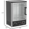 image:imageNutrichef Vertical Countertop Oven with Rotisserie Bake Broil amp Kebab Rack Functions  Adjustable Settings  2 Shelves  1500W  Thanksgiving Turkey  Includes Grill Kebab skewer racks amp bake pan