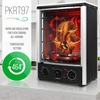 image:imageNutrichef Vertical Countertop Oven with Rotisserie Bake Broil amp Kebab Rack Functions  Adjustable Settings  2 Shelves  1500W  Thanksgiving Turkey  Includes Grill Kebab skewer racks amp bake pan