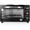 image:imageUpdated Premium Version Multifunction Grill Oven Dual Hot Plate Toaster Oven wRotisserie GrillGriddle Top Countertop Convection Oven wWire Grill Rack Baking Tray Skewers Tray HandlesSilver