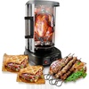 image:imageNutriChef Countertop Vertical Rotating Oven  Rotisserie Shawarma Machine Kebob Machine Stain amp Heat Resistant Door amp Energy Efficient Includes Kebob Rack with 7 Skewers PKRTVG34