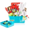 image:imageNutriChef Kids Cooking amp Baking Set  Complete Cooking Set for Girls amp Boys Includes Little Chefs Apron Kitchen Supplies Nylon Knives Utensils amp Baking Tools Great Gift for Ages 4 and UpTurquoise