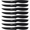 image:imageNutriChef Steak Knife Set of 8  Premium Serrated Stainless Steel Kitchen Knife Set  Ergonomic Design Sharp Blades NonStick amp RustResistant  Perfect for Home BBQs amp Restaurants BlackBlack