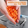 image:image24Piece Glass Food Storage Containers  Stackable Superior Glass Mealprep Containers wNewly Innovated Hinged BPAFree 100 Leakproof Locking Lids  FreezertoOvenSafe  NutriChef NCGLBU5 BlueBlue