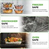 image:imageNutriChef 24pcs Glass Food Storage Containers 12 Stackable Heavy Duty Meal Prep Containers w 12 Airtight Lids Microwave Freezer amp Dishwasher Safe for Food Snacks Fruit amp More GrayGray