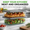 image:imageNutriChef 6 Piece Glass Loaf Pans for Baking Bread  76 Cups Stackable Glass Bread Loaf Pan  3 loaf Pan with 3 Lids  Oven amp Microwave Safe Dishwasher Safe  ClearOne Size