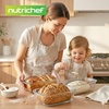 image:imageNutriChef 6 Piece Glass Loaf Pans for Baking Bread  76 Cups Stackable Glass Bread Loaf Pan  3 loaf Pan with 3 Lids  Oven amp Microwave Safe Dishwasher Safe  ClearOne Size
