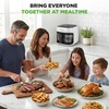 image:imageNutriChef Family Size 75 Quart Air Fryer  6 Preset Cooking Modes  Glass Fry Bowl for Best Cooking  360 Air Circulation  Cook Veggies Steak Fries Seafood Chicken amp More  White