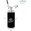 image:imageNutriChef Pressurized Growler Tap System  128oz Stainless Steel Homebrew Mini Keg Dispenser Portable Kegerator Kit  Co2 Pressure Regulator Keeps Carbonation for Craft Beer Draft 