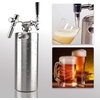 image:imageNutriChef Pressurized Growler Tap System  128oz Stainless Steel Homebrew Mini Keg Dispenser Portable Kegerator Kit  Co2 Pressure Regulator Keeps Carbonation for Craft Beer Draft 