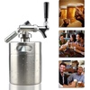 image:imageNutriChef Pressurized Growler Tap System  Stainless Steel Mini Keg Dispenser Portable Kegerator Kit  Co2 Pressure Regulator Keeps Carbonation for Craft Beer Draft and Homebrew  64oz