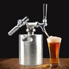 image:imageNutriChef Pressurized Growler Tap System  Stainless Steel Mini Keg Dispenser Portable Kegerator Kit  Co2 Pressure Regulator Keeps Carbonation for Craft Beer Draft and Homebrew  64oz