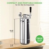 image:imageNutriChef Pressurized Growler Tap System 128oz DoubleWalled Stainless Steel Mini Keg Dispenser Portable Kegerator Kit Co2 Pressure Regulator Keeps Carbonation for Craft Beer Draft and HomebrewSingle Wall