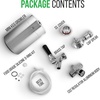 image:imageNutriChef Pressurized Growler Tap System 128oz DoubleWalled Stainless Steel Mini Keg Dispenser Portable Kegerator Kit Co2 Pressure Regulator Keeps Carbonation for Craft Beer Draft and HomebrewDouble Wall