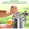 image:imageNutriChef Pressurized Growler Tap System 128oz DoubleWalled Stainless Steel Mini Keg Dispenser Portable Kegerator Kit Co2 Pressure Regulator Keeps Carbonation for Craft Beer Draft and HomebrewSingle Wall