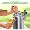 image:imageNutriChef Pressurized Growler Tap System 128oz DoubleWalled Stainless Steel Mini Keg Dispenser Portable Kegerator Kit Co2 Pressure Regulator Keeps Carbonation for Craft Beer Draft and HomebrewSingle Wall