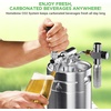 image:imageNutriChef Pressurized Growler Tap System 64oz Stainless Steel Mini Keg Dispenser Portable Kegerator Kit Co2 Pressure Regulator Keeps Carbonation for Craft Beer Draft and Homebrew