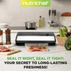 image:imageNutriChef Vacuum Sealer  Automatic Vacuum Air Sealing System For Food Preservation w Starter Kit  Compact Design  Lab Tested  Dry amp Moist Food Modes  Led Indicator Lights Black EWESilverBlack