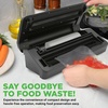 image:imageNutriChef Vacuum Sealer  Automatic Vacuum Air Sealing System For Food Preservation w Starter Kit  Compact Design  Lab Tested  Dry amp Moist Food Modes  Led Indicator Lights Black EWEBlackSilver