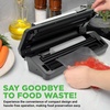 image:imageNutriChef Vacuum Sealer  Automatic Vacuum Air Sealing System For Food Preservation w Starter Kit  Compact Design  Lab Tested  Dry amp Moist Food Modes  Led Indicator Lights Black EWESilverBlack