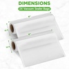 image:imageNutriChef Vacuum Sealer Bags 11x50 Rolls 2 pack for Food Saver Seal a Meal NutriChef Weston Commercial Grade BPA Free Heavy Duty Great for vac storage Meal Prep or Sous Vide28x10