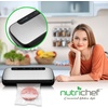 image:imageNutrichef Automatic Food Vacuum Sealer with Double Sealing Function Electric Air Sealing System for Dry Liquid amp Moist Foods Reduces Food Waste Preserve Freshness of Proteins Fruits VegetablesSilver