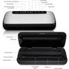 image:imageNutrichef Automatic Food Vacuum Sealer with Double Sealing Function Electric Air Sealing System for Dry Liquid amp Moist Foods Reduces Food Waste Preserve Freshness of Proteins Fruits VegetablesSilver