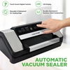 image:imageNutrichef Automatic Food Vacuum Sealer with Double Sealing Function Electric Air Sealing System for Dry Liquid amp Moist Foods Reduces Food Waste Preserve Freshness of Proteins Fruits VegetablesBlack