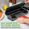 image:imageNutrichef Automatic Food Vacuum Sealer with Double Sealing Function Electric Air Sealing System for Dry Liquid amp Moist Foods Reduces Food Waste Preserve Freshness of Proteins Fruits VegetablesBlack