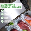 image:imageNutrichef Automatic Food Vacuum Sealer with Double Sealing Function Electric Air Sealing System for Dry Liquid amp Moist Foods Reduces Food Waste Preserve Freshness of Proteins Fruits VegetablesSilverBlack