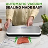 image:imageNutrichef Automatic Food Vacuum Sealer with Double Sealing Function Electric Air Sealing System for Dry Liquid amp Moist Foods Reduces Food Waste Preserve Freshness of Proteins Fruits VegetablesBlackSilverWhite
