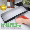 image:imageNutrichef Automatic Food Vacuum Sealer with Double Sealing Function Electric Air Sealing System for Dry Liquid amp Moist Foods Reduces Food Waste Preserve Freshness of Proteins Fruits VegetablesSilverBlack