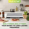 image:imageNutrichef Automatic Food Vacuum Sealer with Double Sealing Function Electric Air Sealing System for Dry Liquid amp Moist Foods Reduces Food Waste Preserve Freshness of Proteins Fruits VegetablesBlackSilverWhite