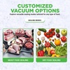 image:imageNutrichef Automatic Food Vacuum Sealer with Double Sealing Function Electric Air Sealing System for Dry Liquid amp Moist Foods Reduces Food Waste Preserve Freshness of Proteins Fruits VegetablesSilverBlack