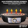 image:imageNutrichef Electric Crepe Maker Pan amp Griddle  12 Inch Nonstick Cooktop  LED Indicators amp Adjustable Temperature Control  Includes Spatula Batter Spreader  Cooks Crepes Roti amp Pancakes