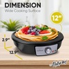 image:imageNutrichef Electric Crepe Maker Pan amp Griddle  12 Inch Nonstick Cooktop  LED Indicators amp Adjustable Temperature Control  Includes Spatula Batter Spreader  Cooks Crepes Roti amp Pancakes