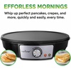 image:imageNutrichef Electric Crepe Maker Pan amp Griddle  12 Inch Nonstick Cooktop  LED Indicators amp Adjustable Temperature Control  Includes Spatula Batter Spreader  Cooks Crepes Roti amp Pancakes